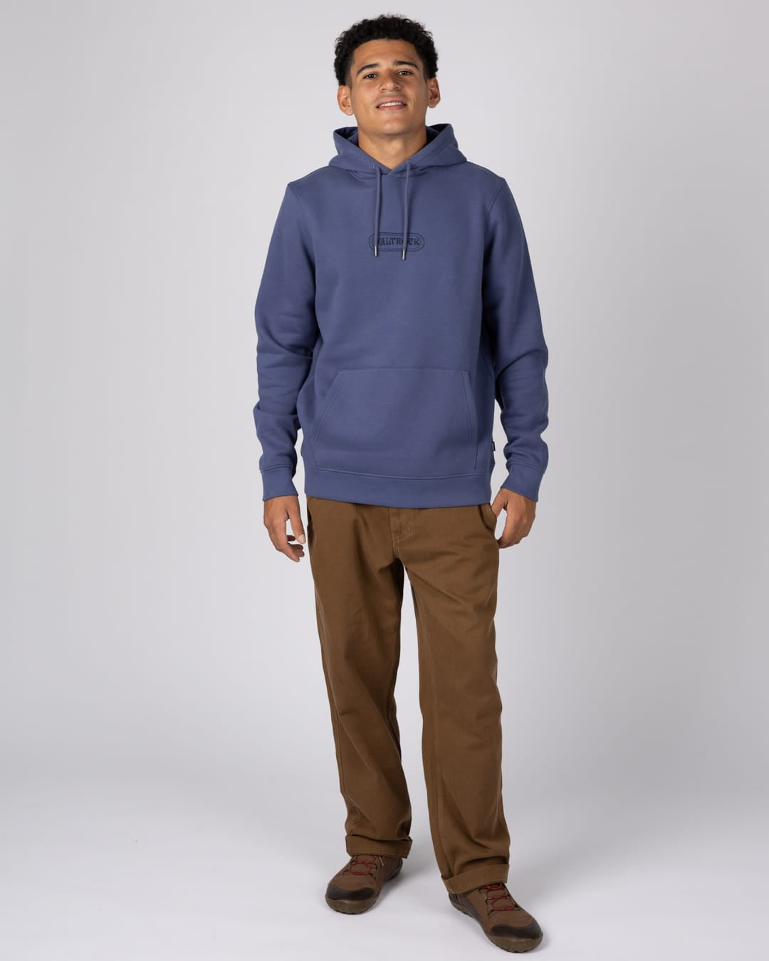 Cult Mens Pop Hoodie in Blue