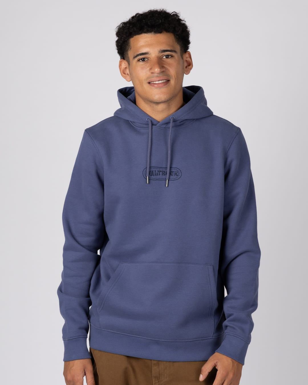 Cult Mens Pop Hoodie in Blue