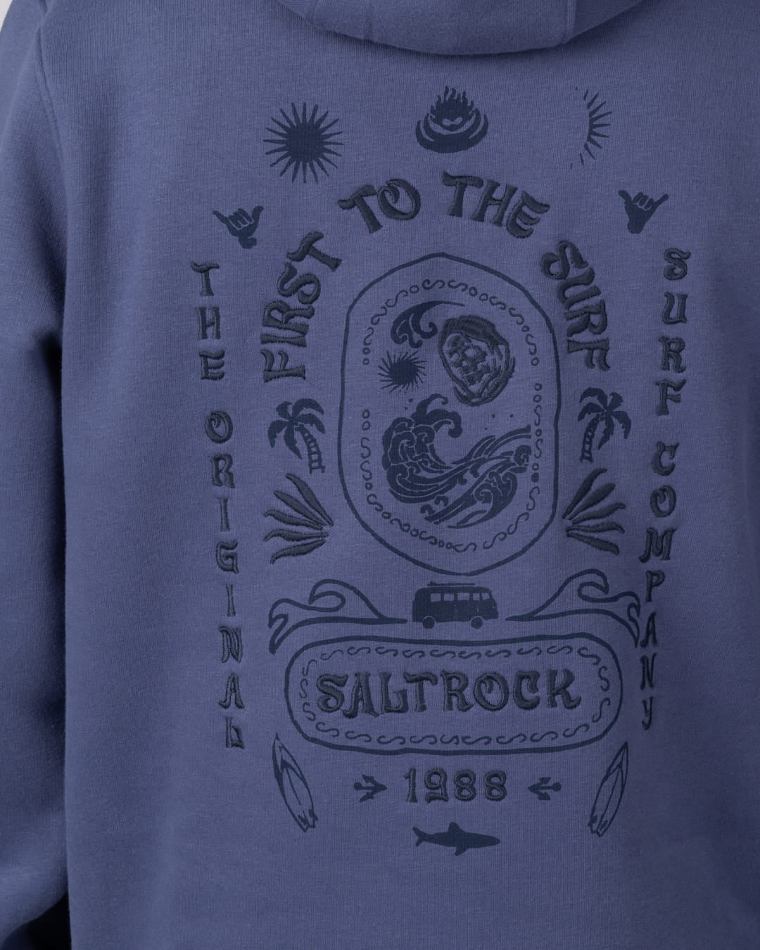 Cult Mens Pop Hoodie in Blue