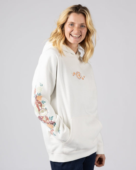 Better Days - Womens Oversized Pop Hoodie - Cream