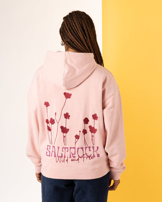 Blossom - Womens Oversized Pop Hoodie - Pink