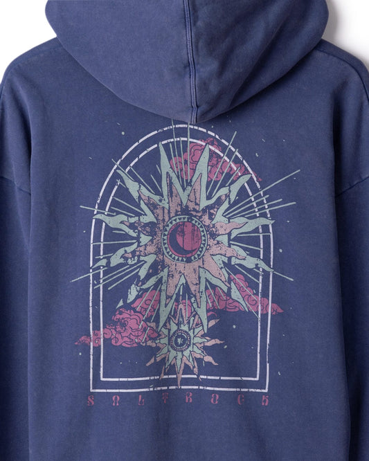 Eclipse - Womens Oversized Pop Hoodie - Purple