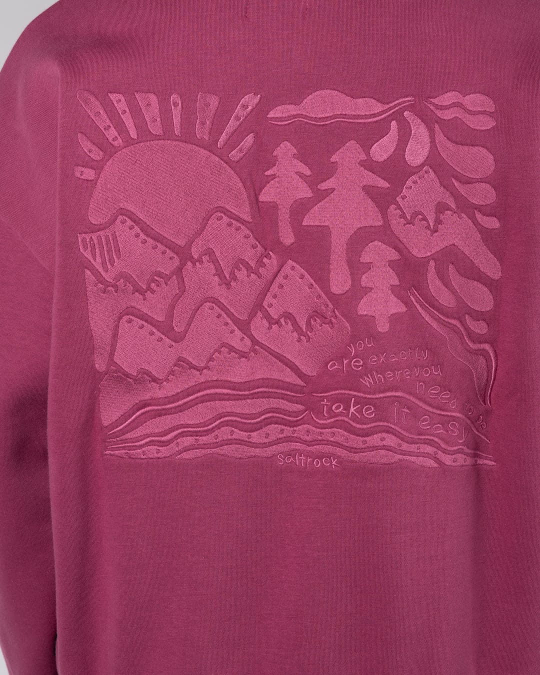 Take It Easy - Oversized Pop Hood - PURPLE