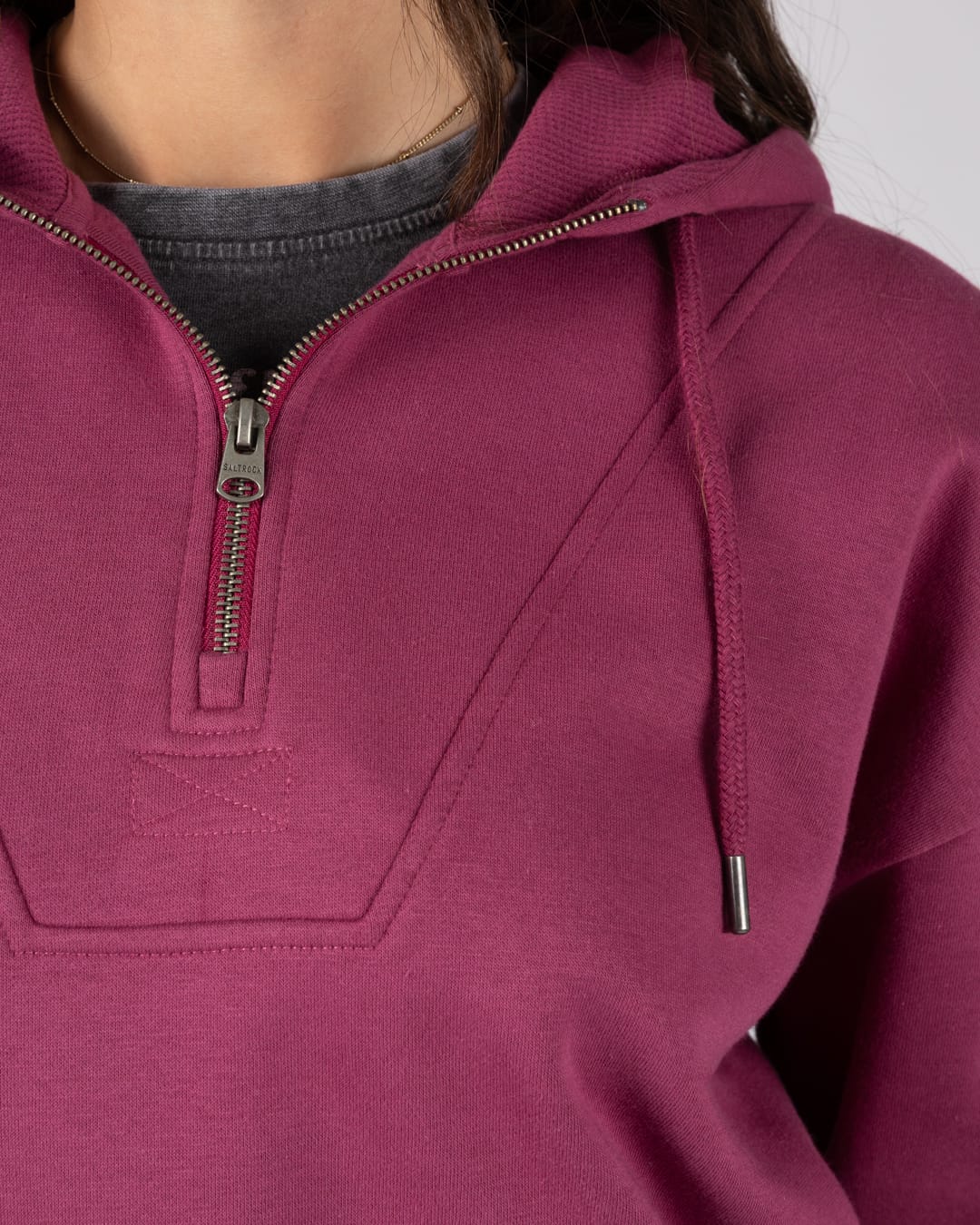Take It Easy - Oversized Pop Hood - PURPLE