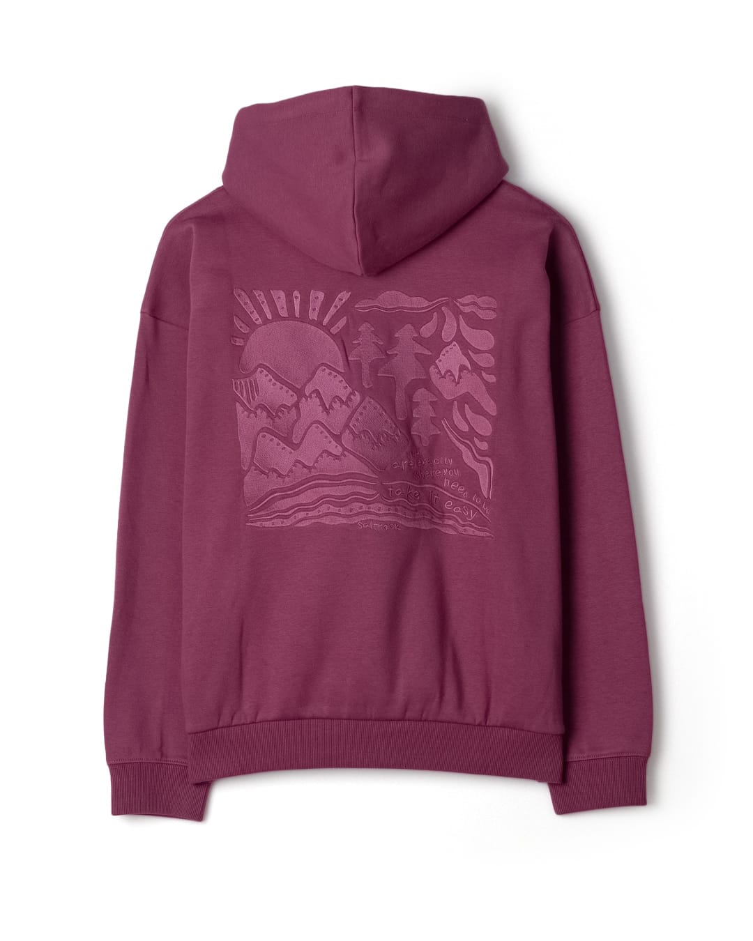 Take It Easy - Oversized Pop Hood - PURPLE