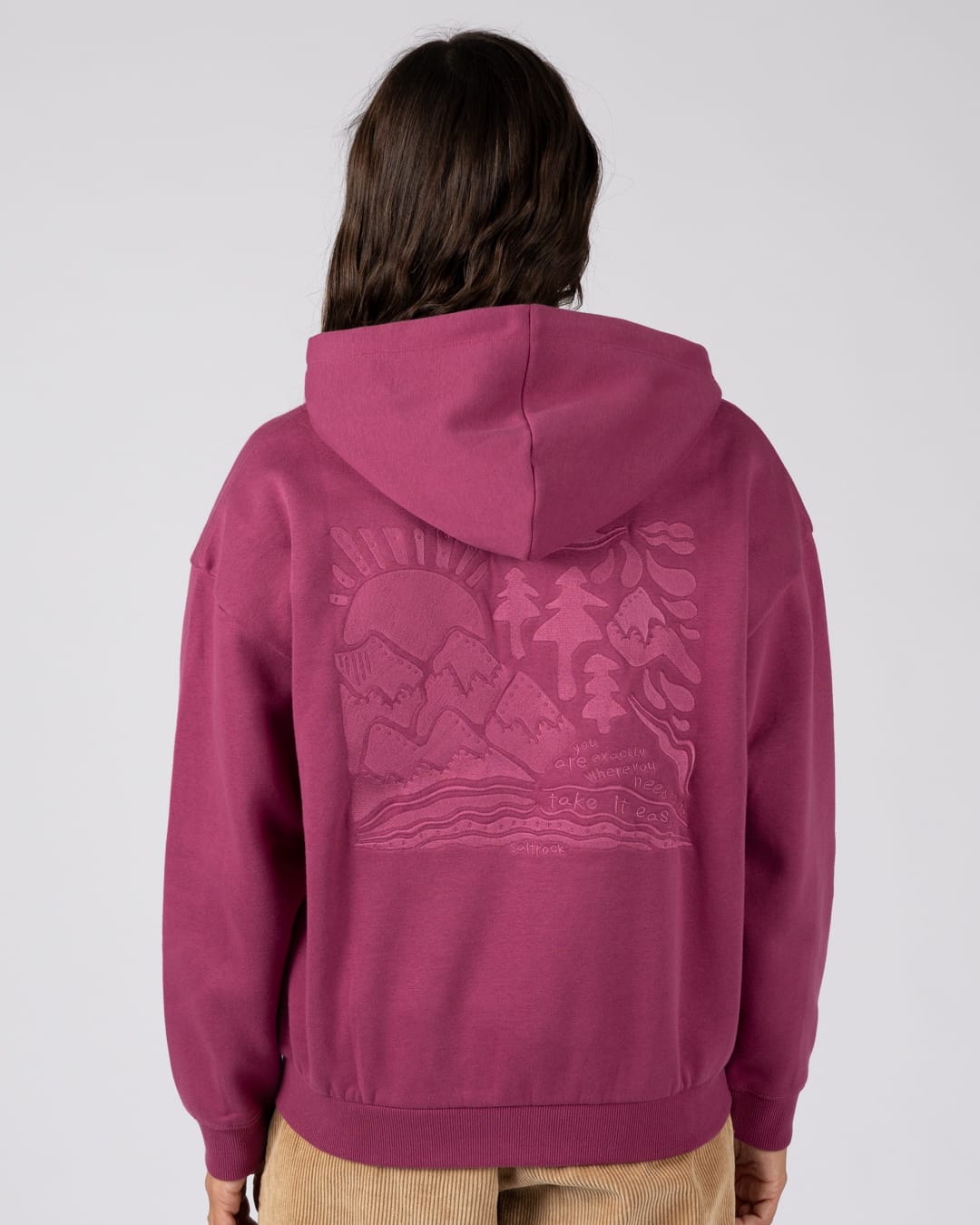 Take It Easy - Oversized Pop Hood - PURPLE