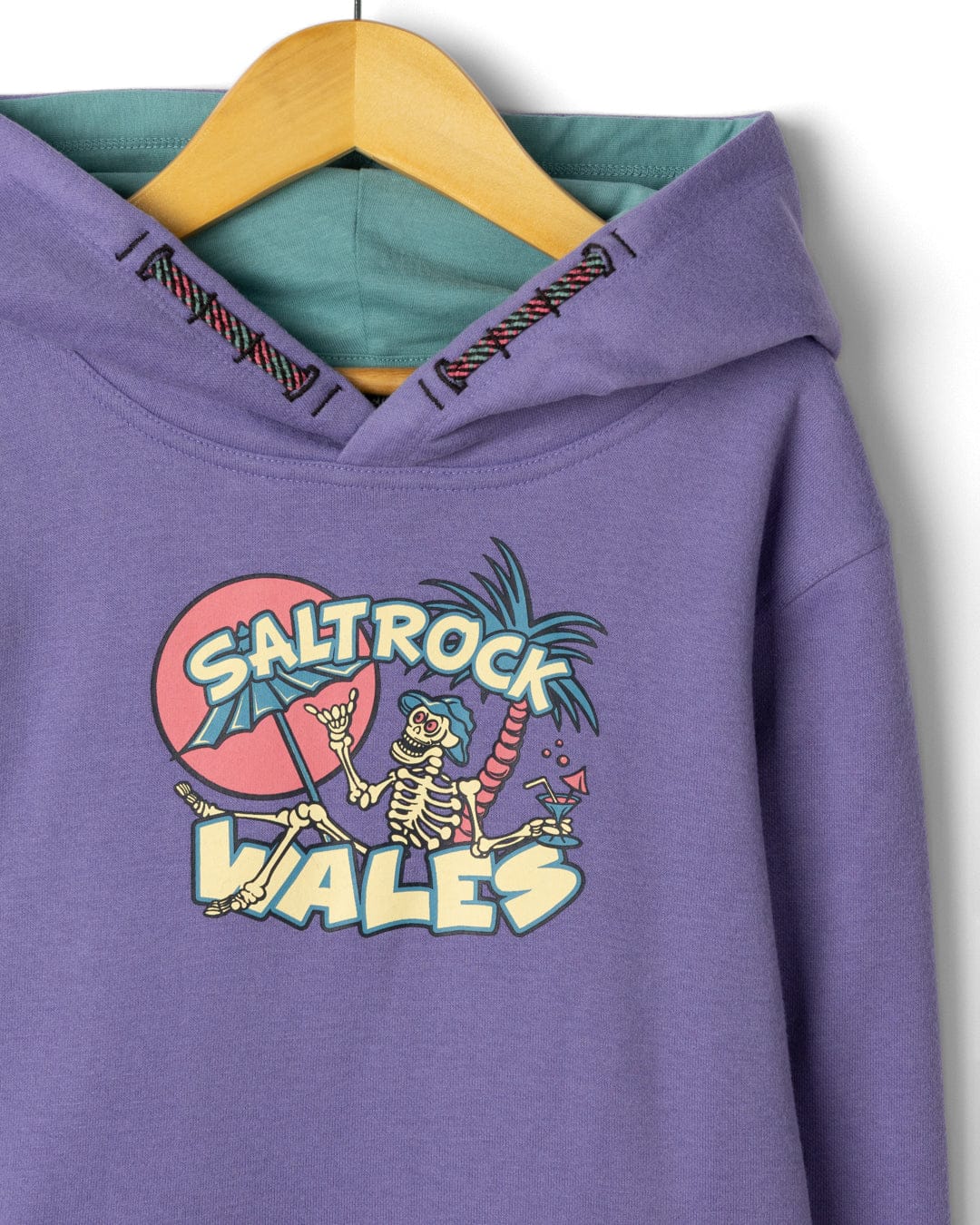 Sip “N” Dip Devon  - Kids Pop Hoodie Wales - Purple