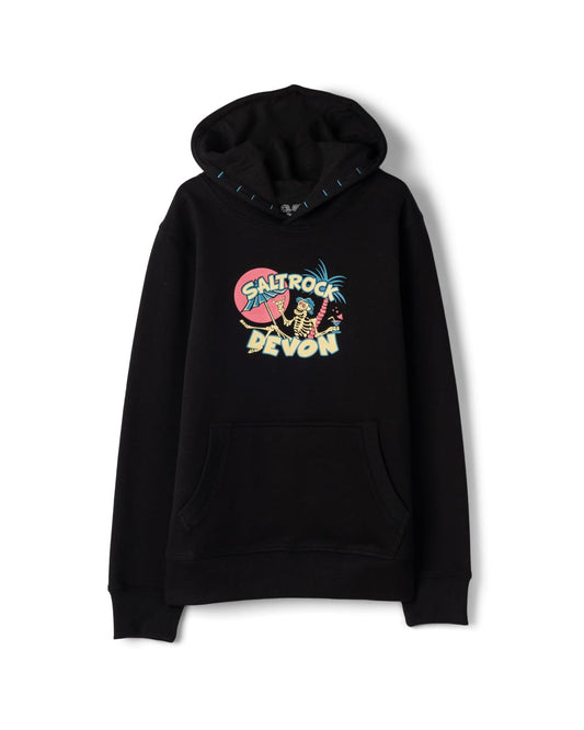 Sip N Dip Devon Kids Pop Hoodie in Black