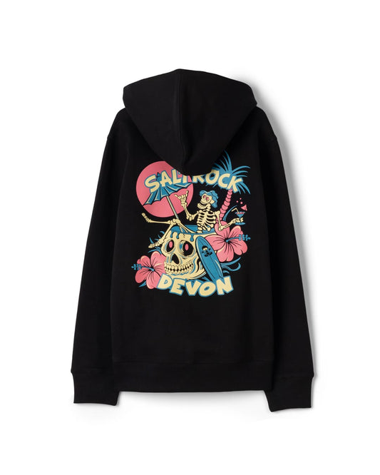 Sip N Dip Devon Kids Pop Hoodie in Black