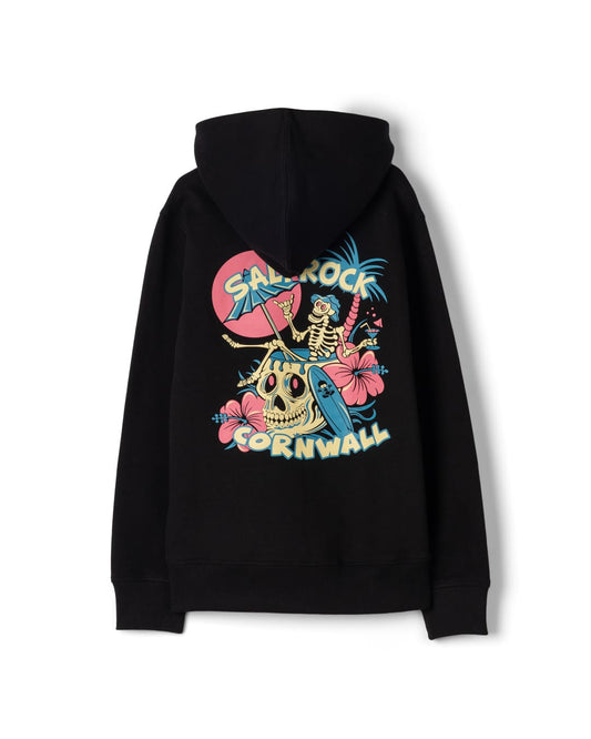 Sip N Dip Cornwall Kids Pop Hoodie in Black