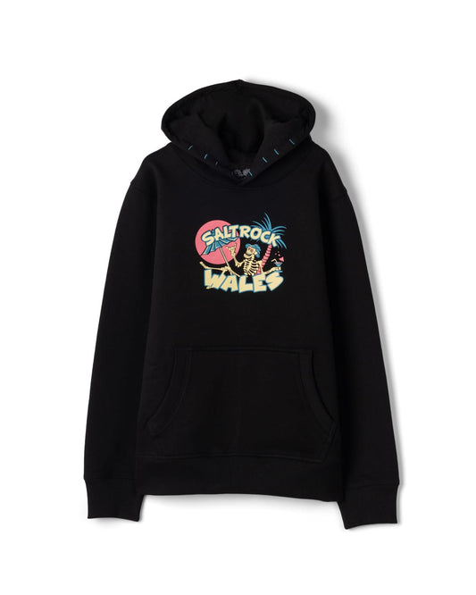 Sip N Dip Wales Kids Pop Hoodie in Black