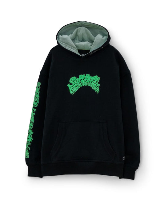Race To Base Kids Oversized Pop Hoodie in Black