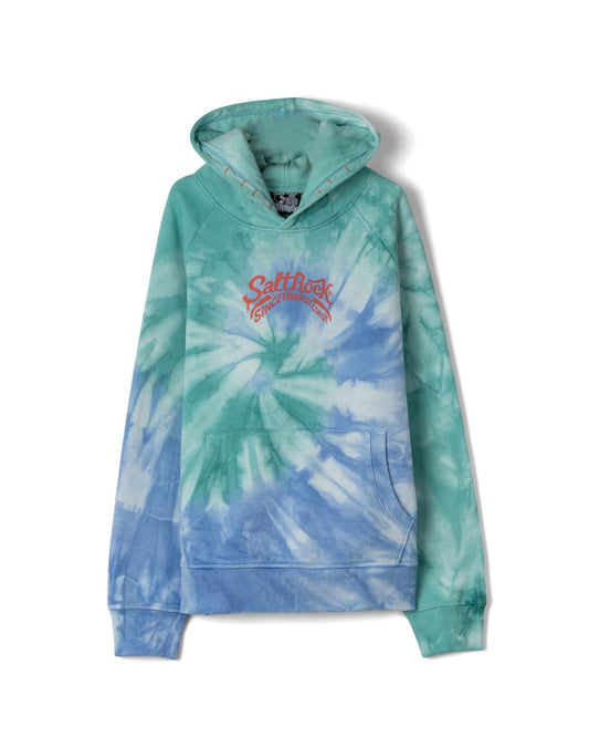 Smile Kids Tie Dye Pop Hoodie in Blue