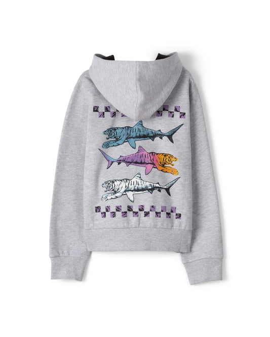 Tiger Trio - Zip Hood - GREY