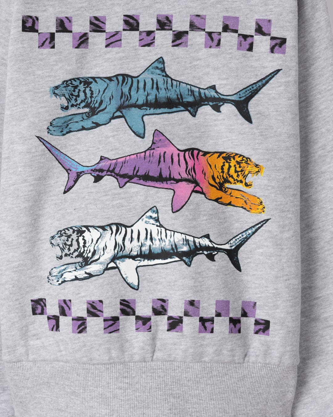 Tiger Trio - Zip Hood - GREY