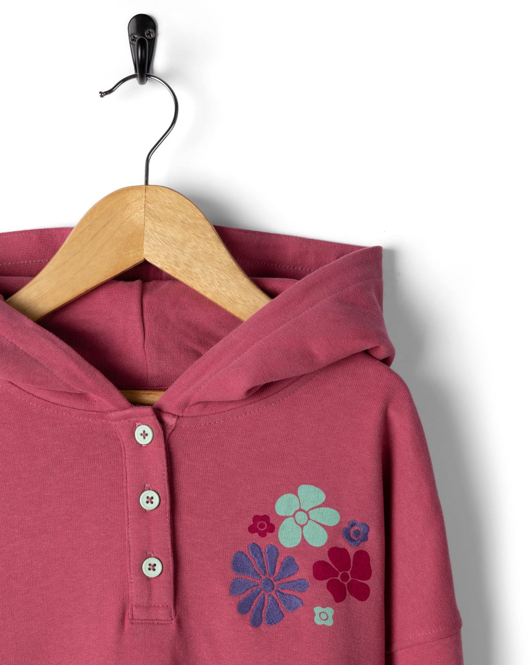 Bloom - Kids Pop Hoodie - Dark Pink