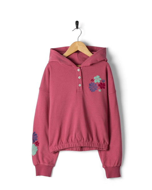 Bloom - Kids Pop Hoodie - Dark Pink