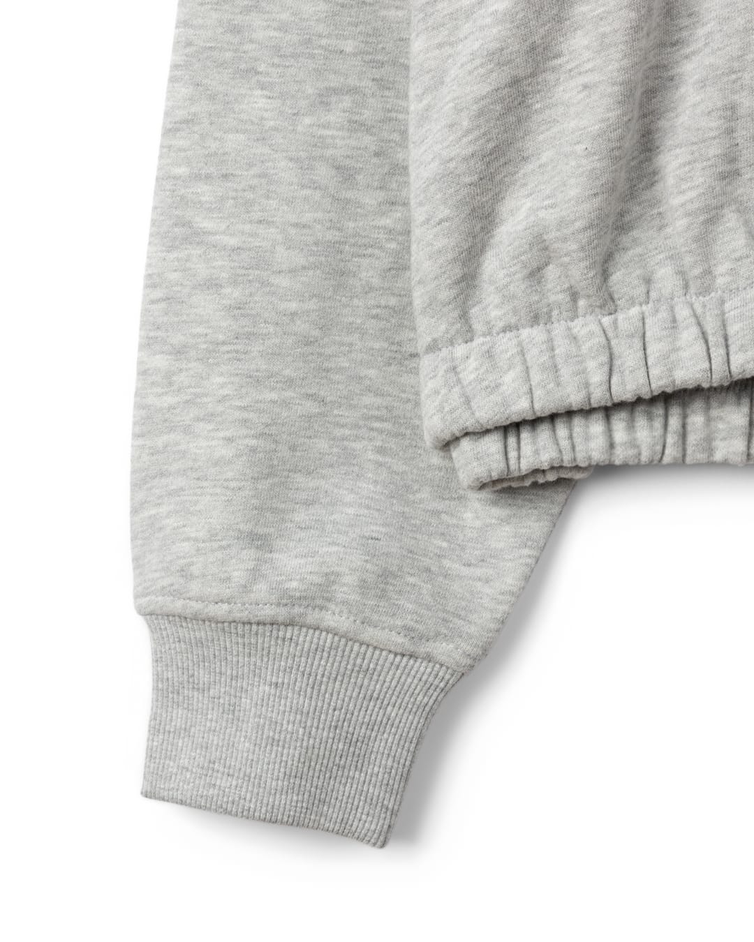 Surf Synergy Kids Cropped Pop Hoodie in Grey