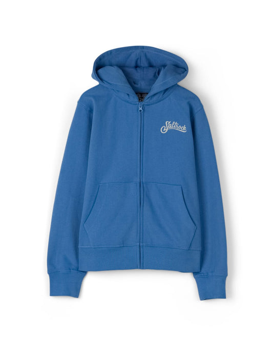 Tropic Kids Zip Hoodie in Blue