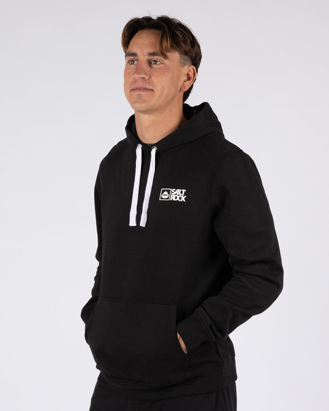 Saltrock Original - Mens Pop Hoodie - Black