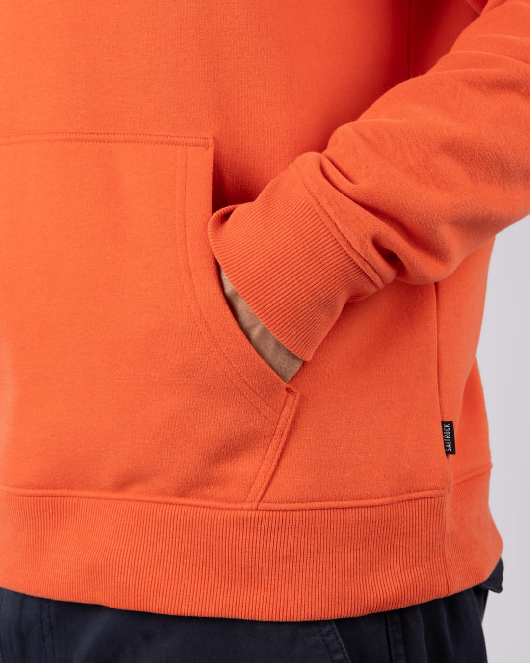 Essential Mens Pop Hoodie in Orange