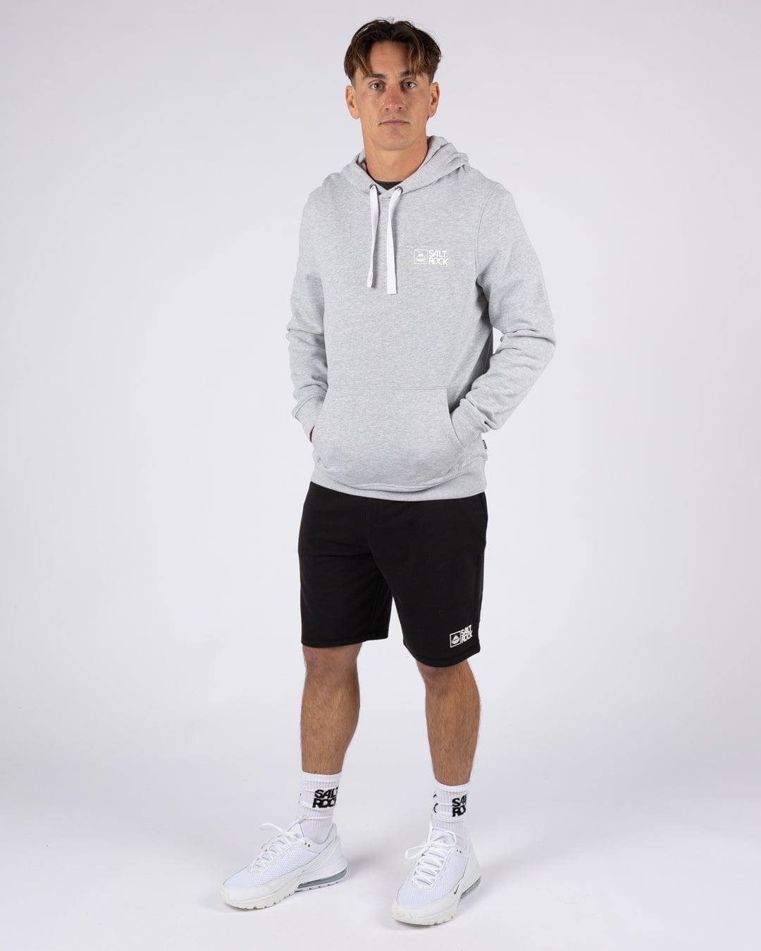 Saltrock Original - Mens Pop Hoodie - Grey