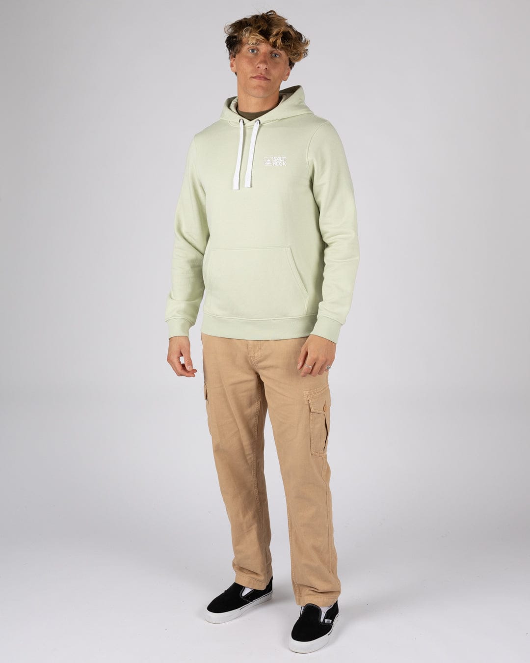 Saltrock Original - Mens Pop Hoodie - Light Green