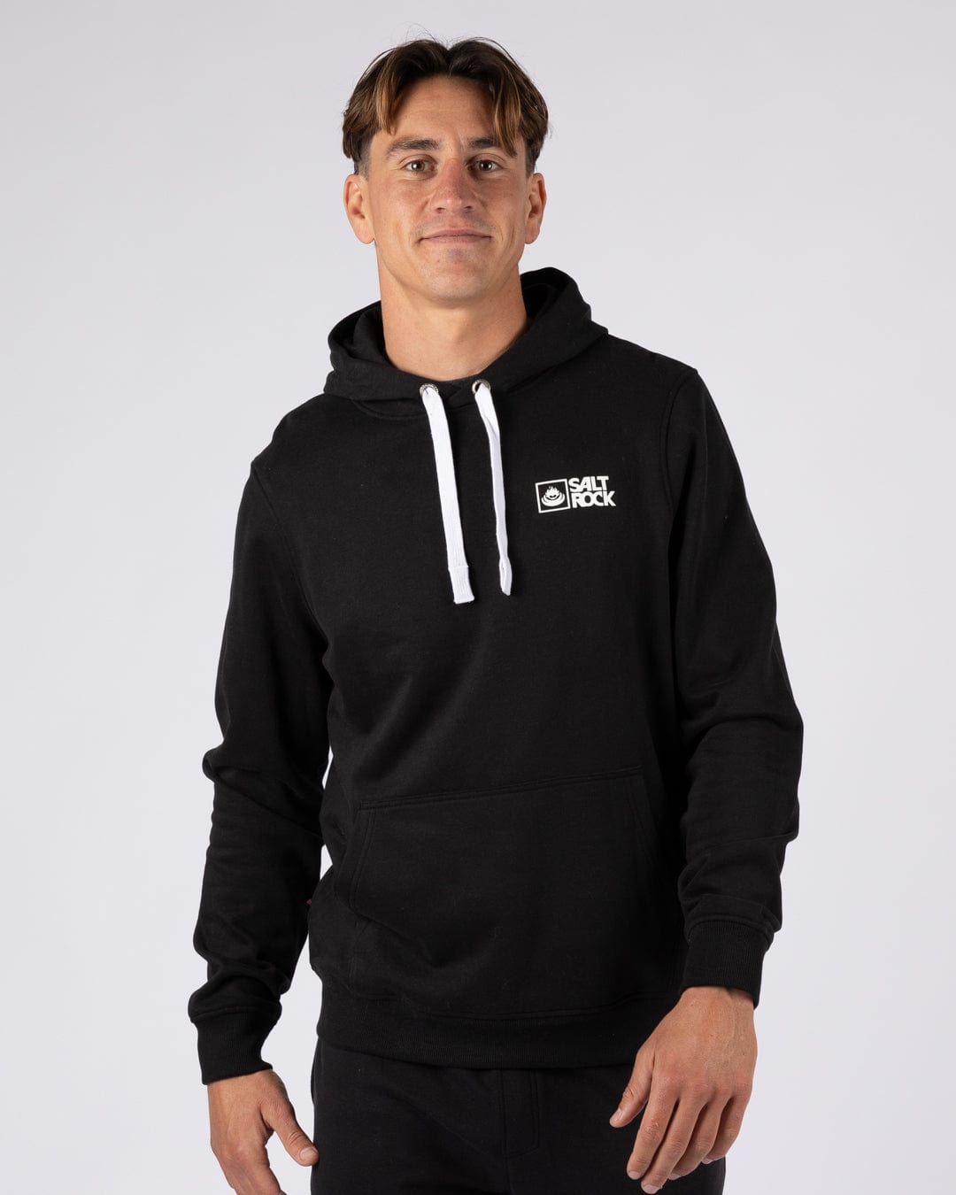 Saltrock Original - Mens Pop Hoodie - Black