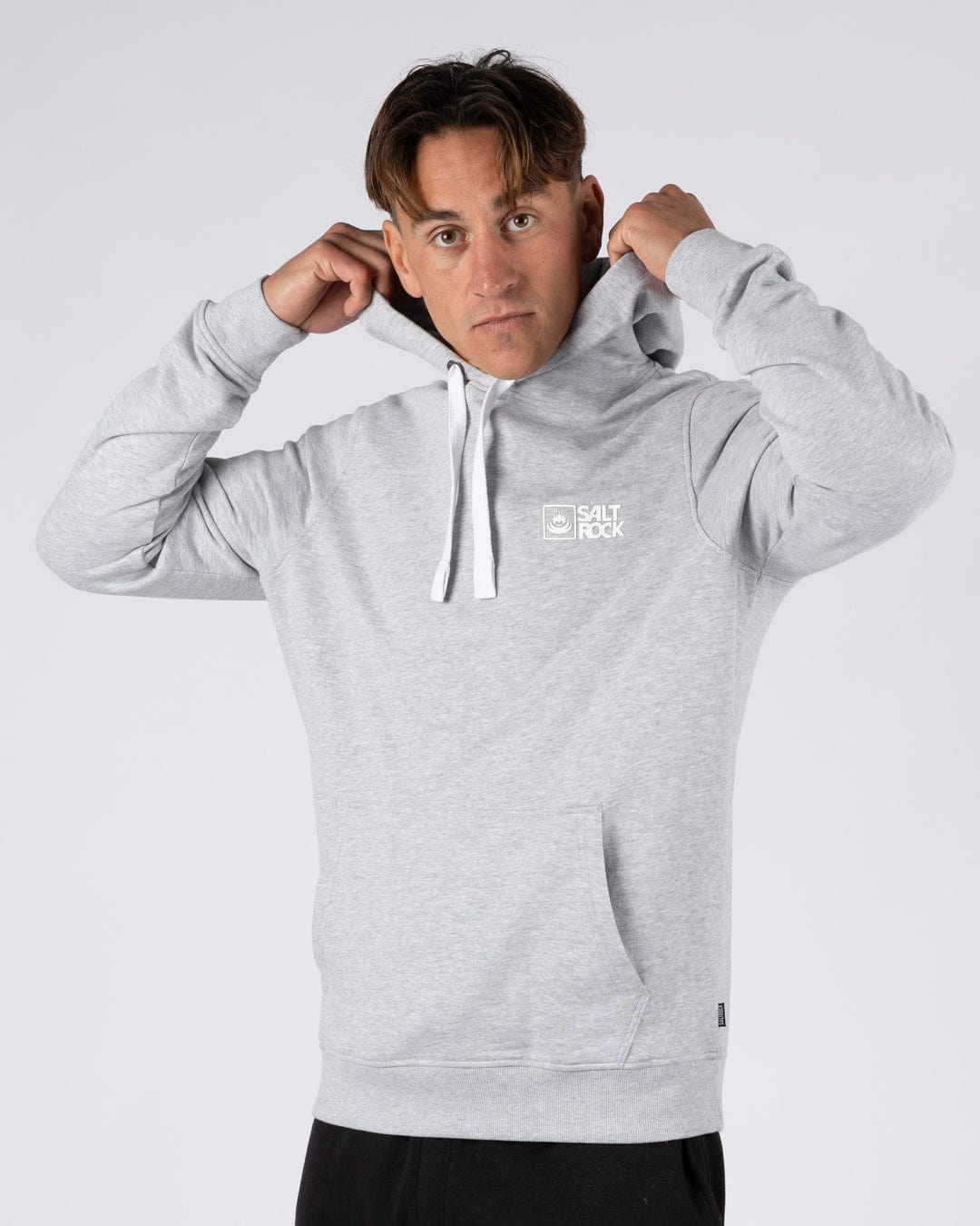Saltrock Original - Mens Pop Hoodie - Grey