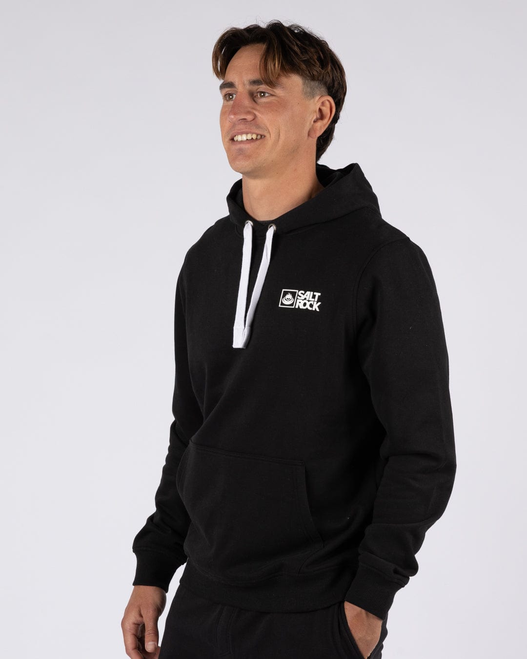 Saltrock Original - Mens Pop Hoodie - Black