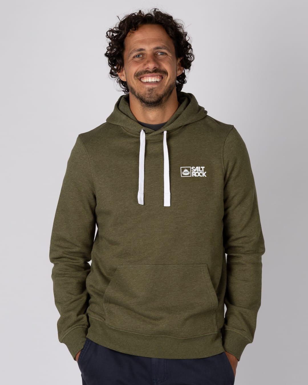 Essential Mens Pop Hoodie in Green
