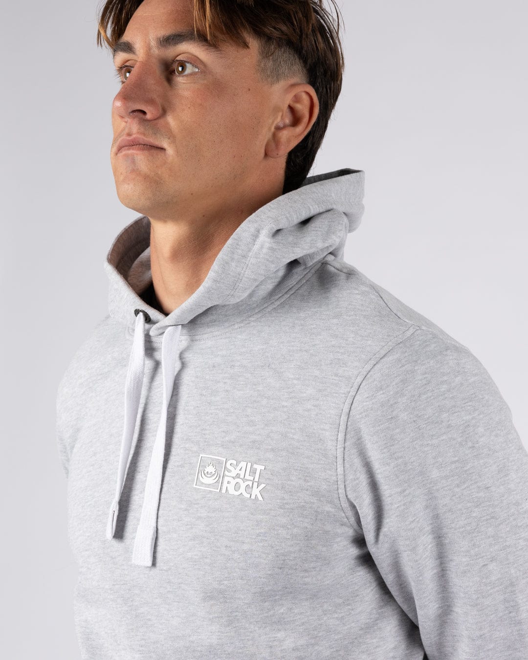 Saltrock Original - Mens Pop Hoodie - Grey