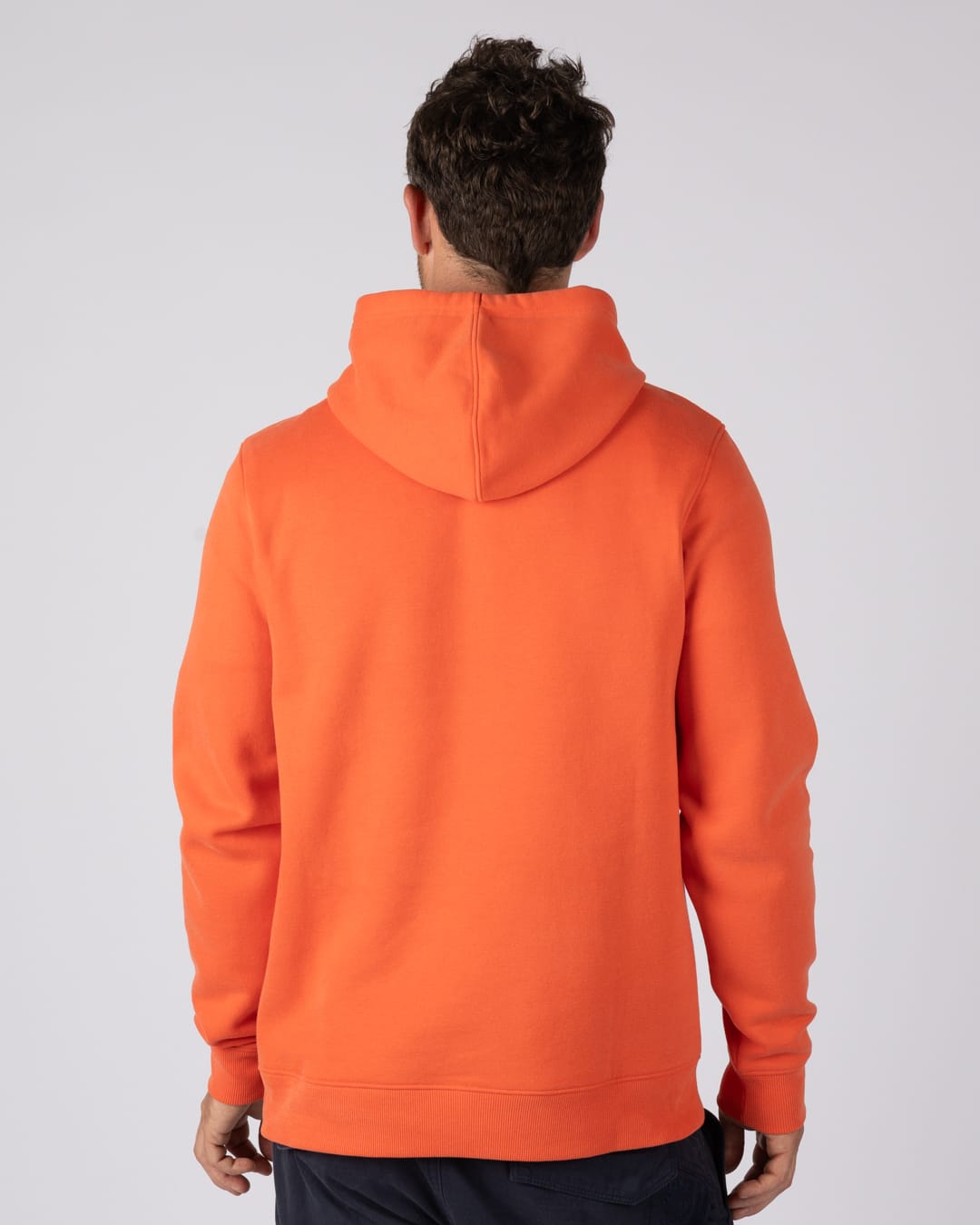 Essential Mens Pop Hoodie in Orange