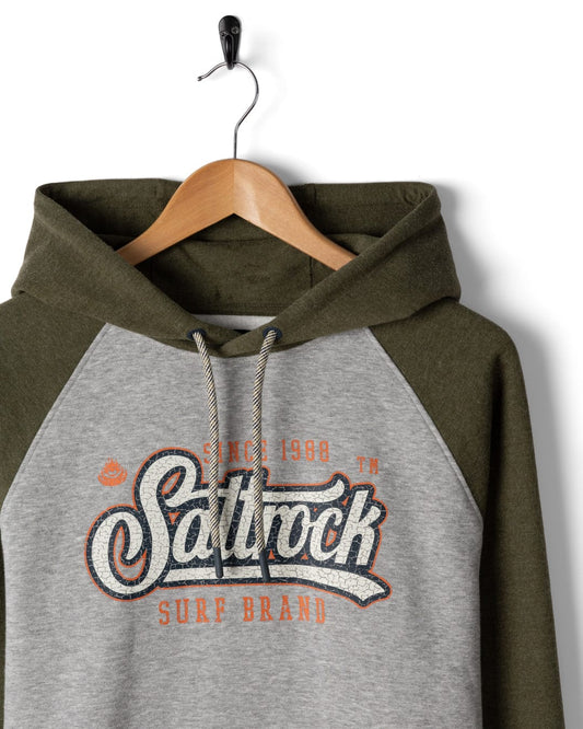 Pitcher - Mens Pop Hoodie - Green/Grey