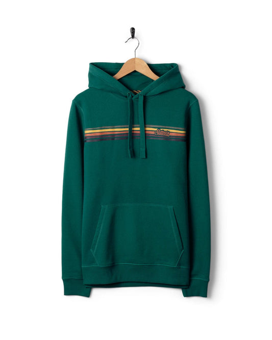 Torn Stripe - Mens Pop Hoodie -Teal - AW25