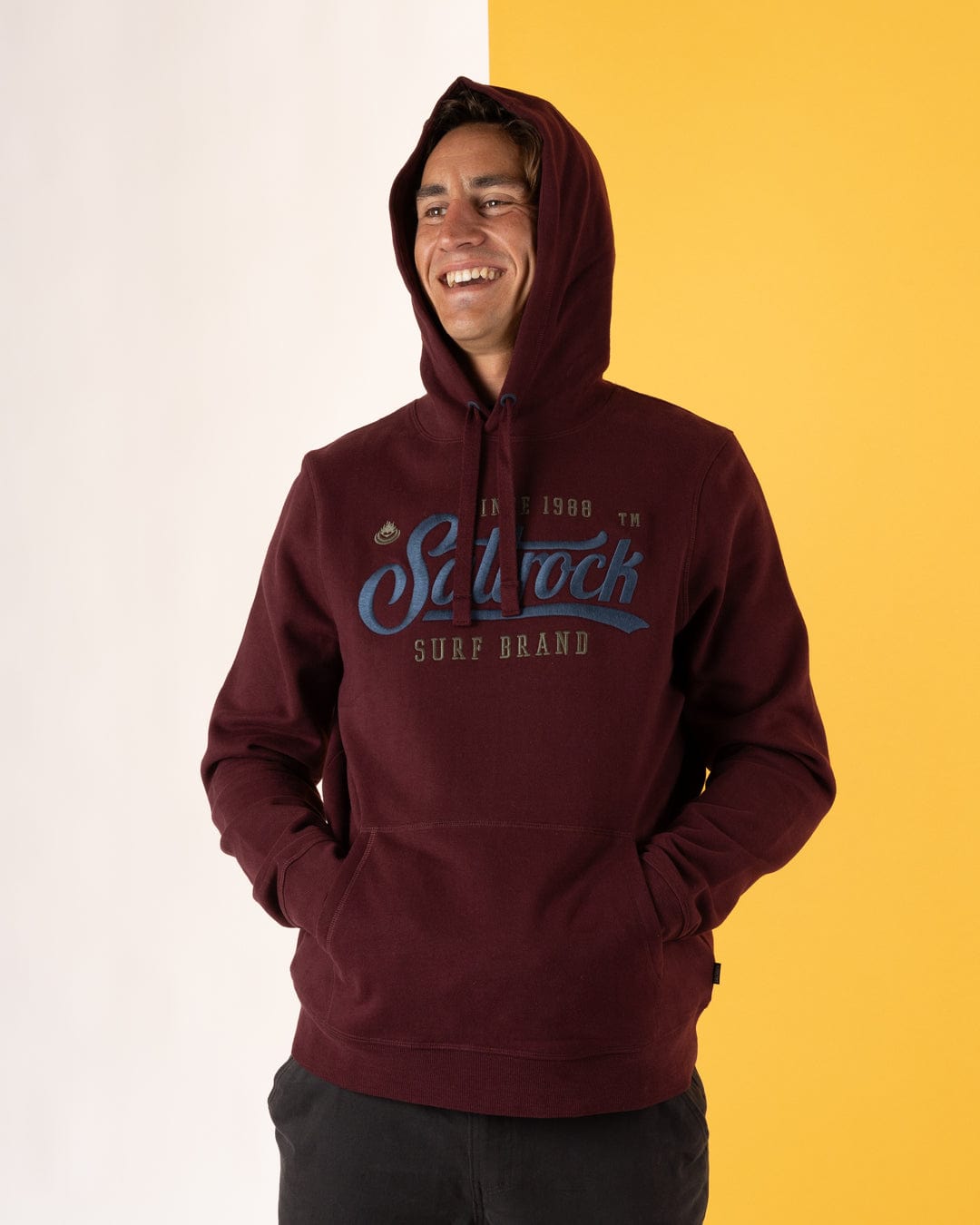 Pitcher Embroidery - Mens Pop Hoodie - Purple