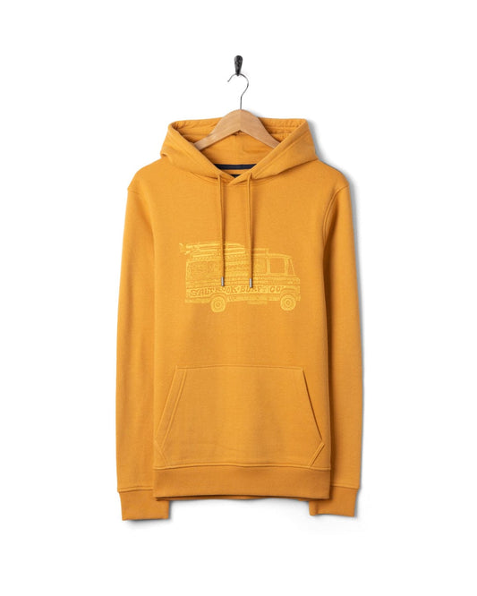 Trail Bus Mens Pop Hoodie in Yellow
