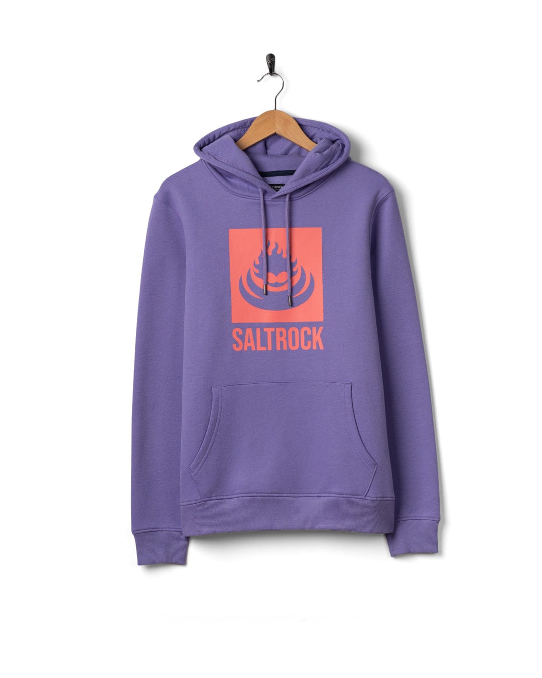 Box Logo Mens Pop Hoodie in Purple