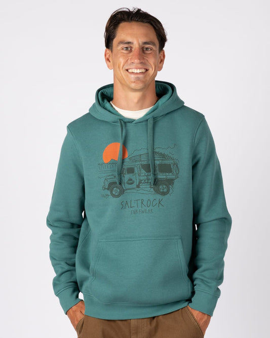 Surf Truck Mens Pop Hoodie In Dark Green