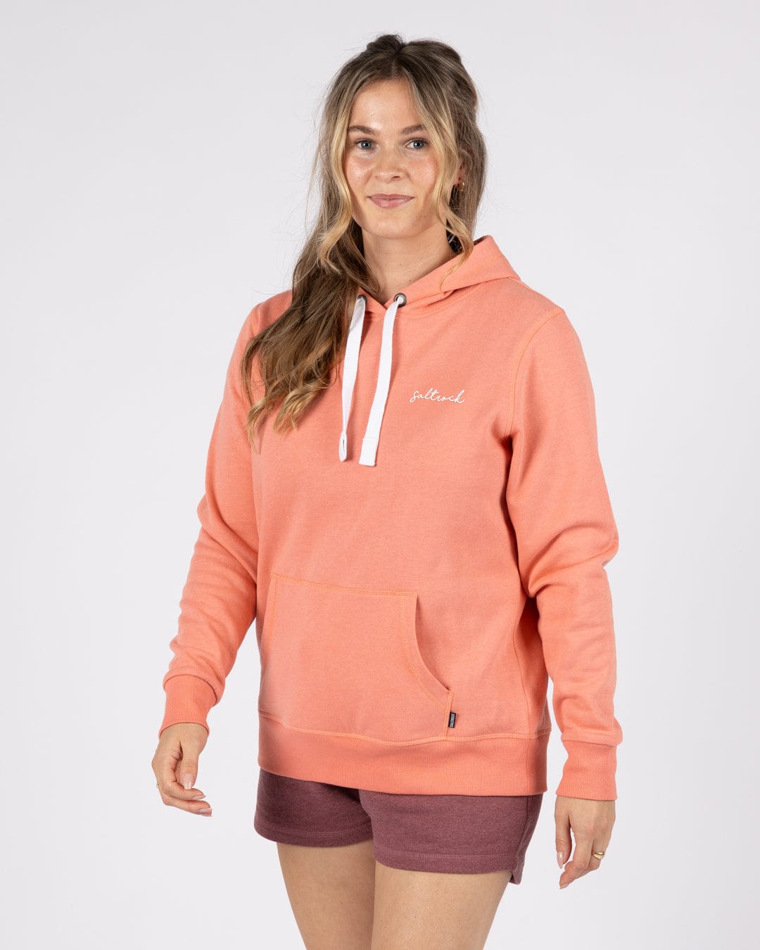Velator - Womens Pop Hoodie - Coral