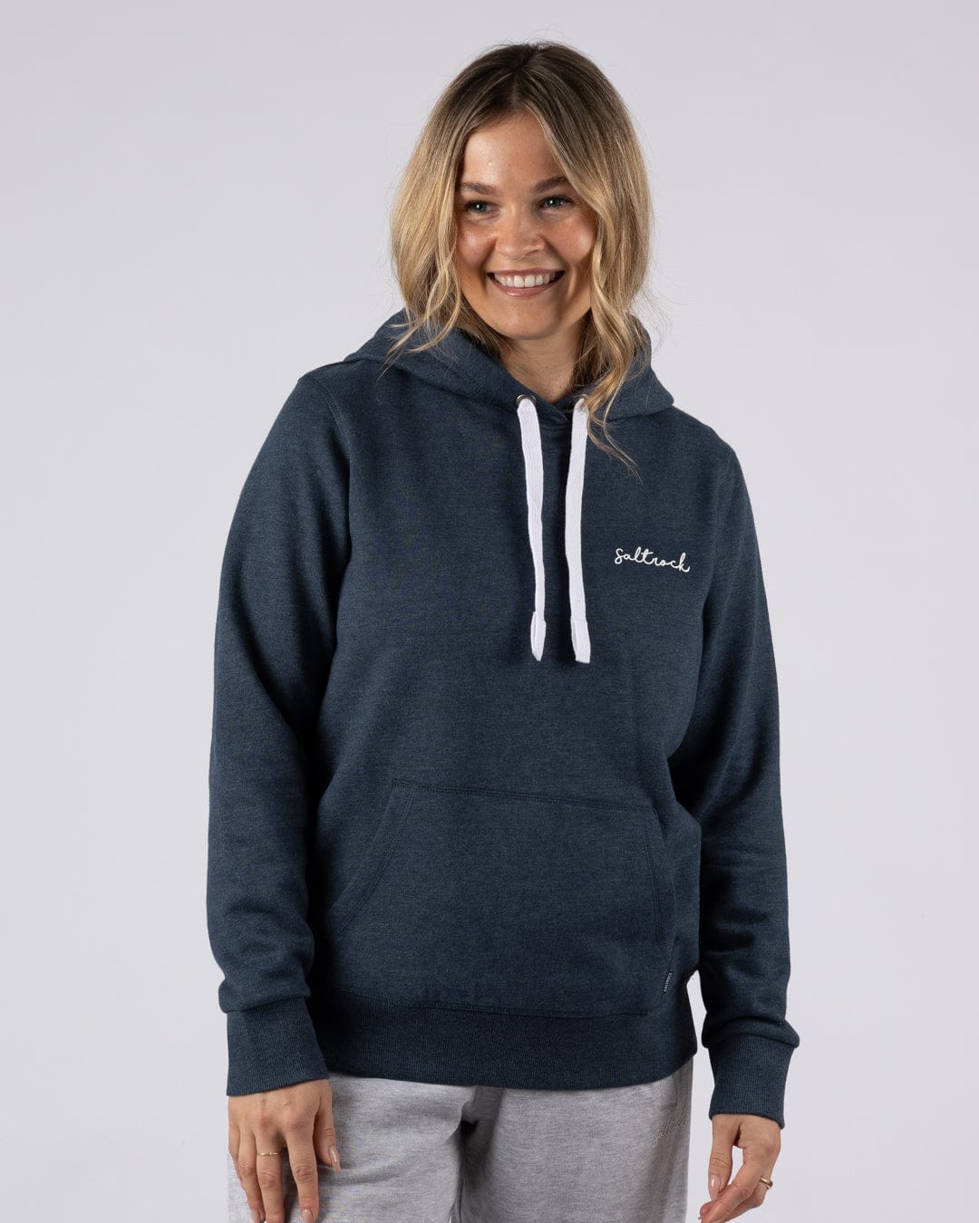 Velator - Womens Pop Hoodie - Blue Marl