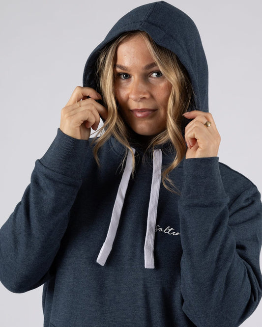 Velator - Womens Pop Hoodie - Blue Marl