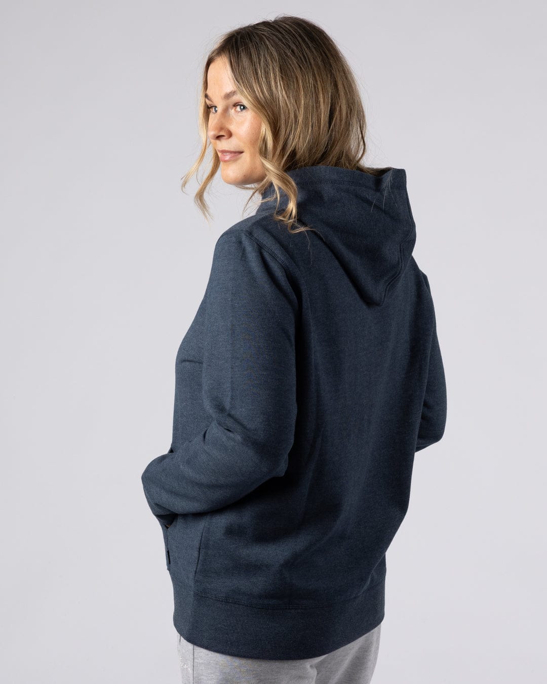 Velator - Womens Pop Hoodie - Blue Marl