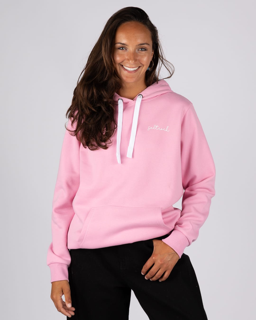 Essential Womens Pop Hoodie in Pink