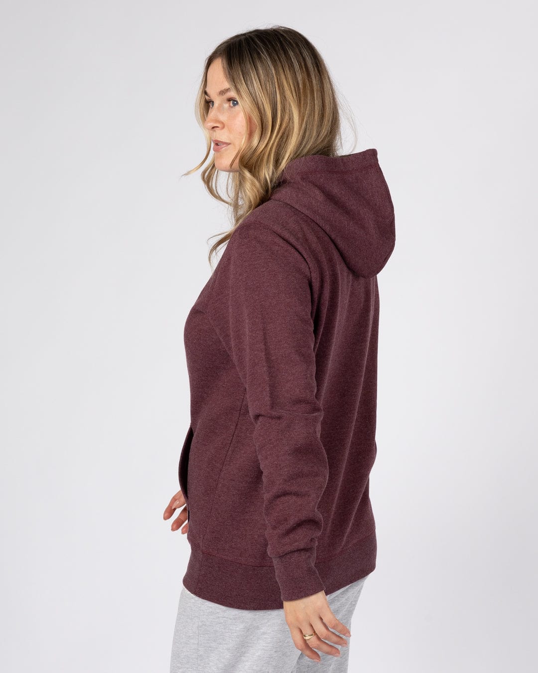 Velator - Womens Pop Hoodie - Dark Purple