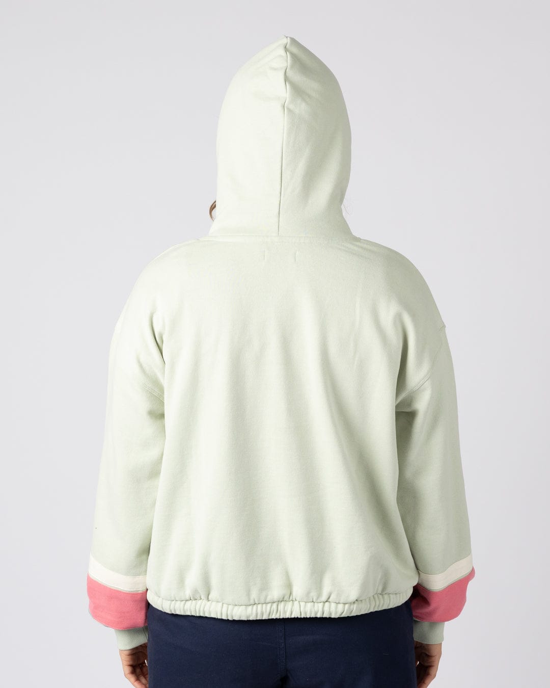 Sun Daze  Womens Pop Hoodie in Light Green