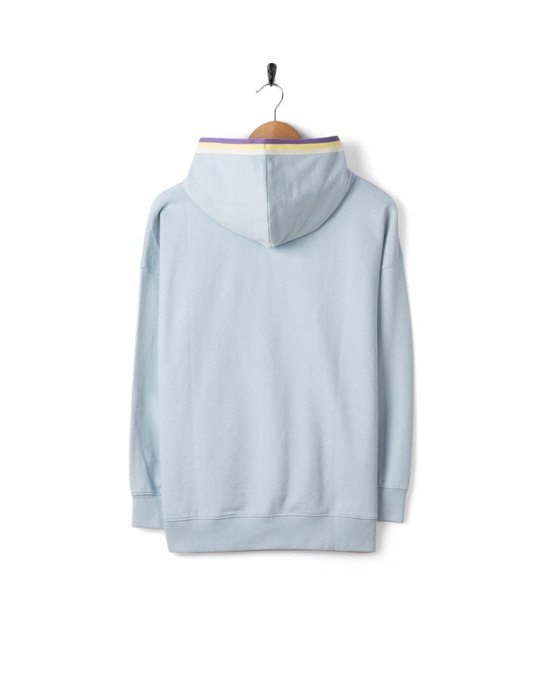 Leia Womens Oversized Pop Hoodie in Light Blue