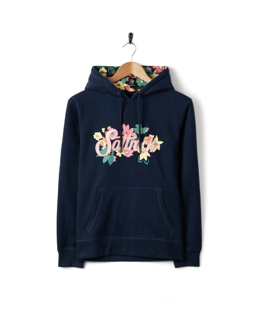 Trader Daze  -  Womens Pop Hoodie - Blue