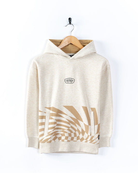Hardskate Warp - Kids Oversized Pop Hoodie - Cream
