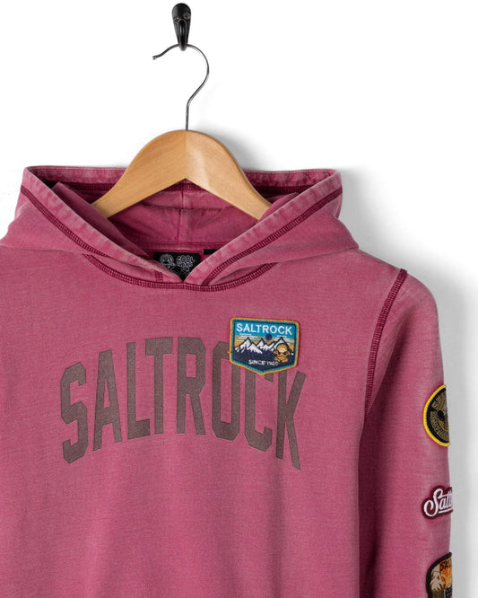Patch - Kids Oversized Pop Hoodie - Dark Pink